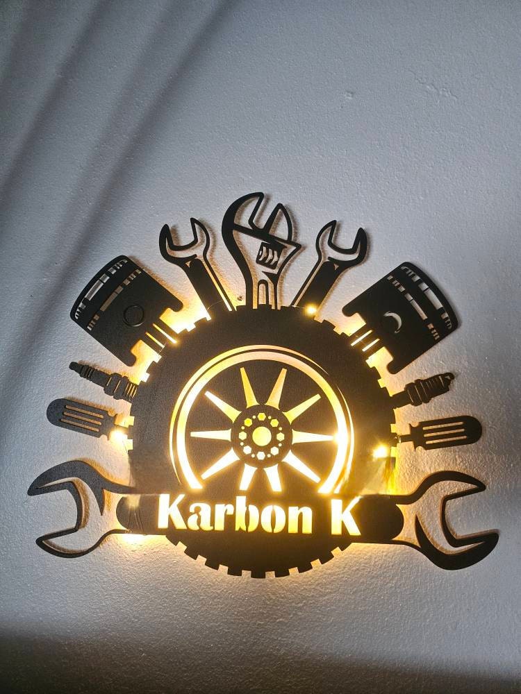 Cadeau pour le maître de l'atelier automobile, décoration murale pour les employés de l'atelier automobile, anniversaire de mécanicien automobile