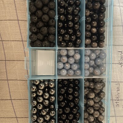 thumbnail image 2 of Black Onyx Smooth Round Beads - 15.5" Strand, Multiple Sizes (2mm, 3mm) - Made In Brazil 2 of 4