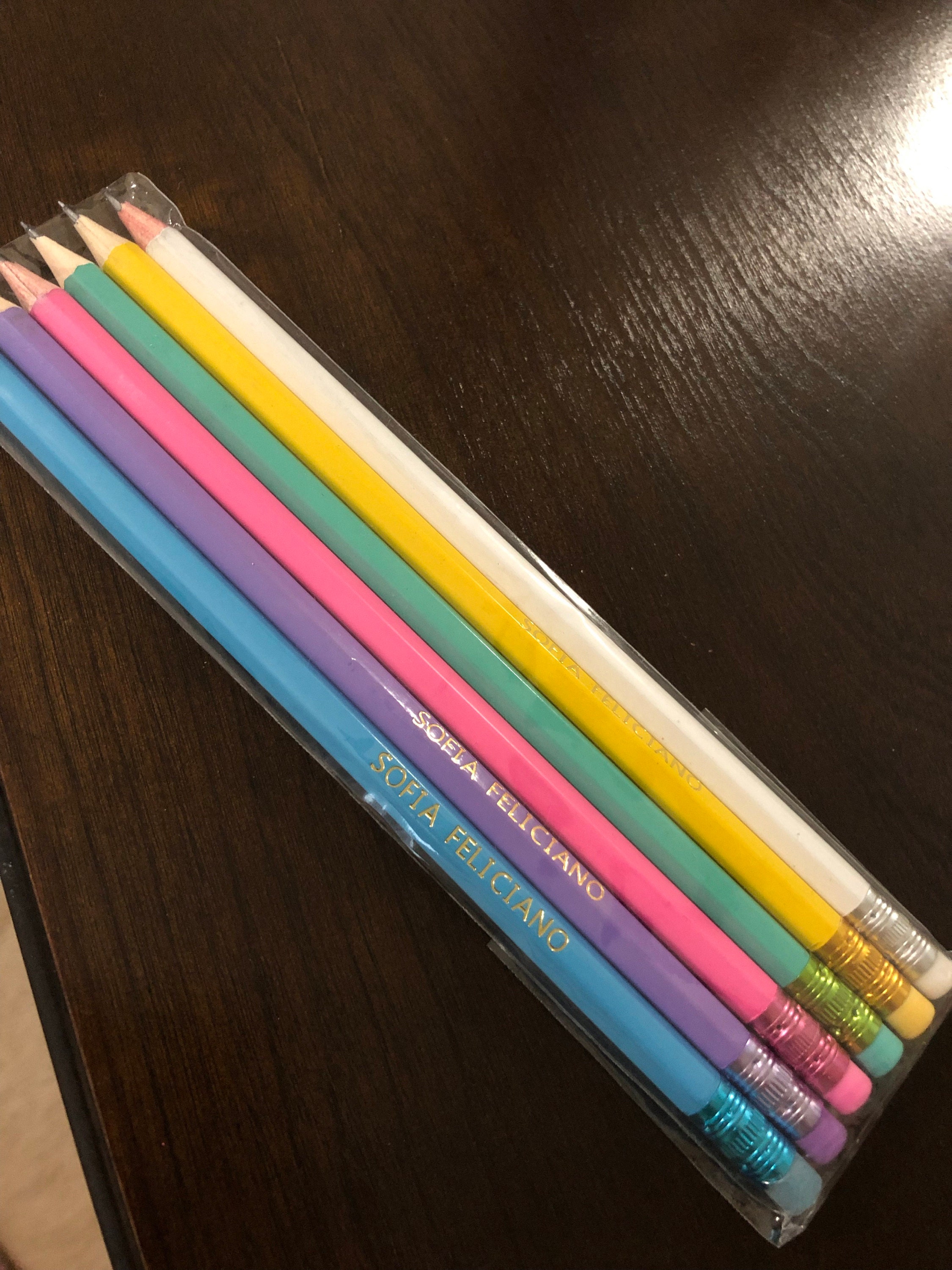 Custom Pencils, Personalized Pencils, Back to School, Gift, Wedding, Birthday, Teacher gift, Teacher Appreciation, Free Shipping, Hexagon