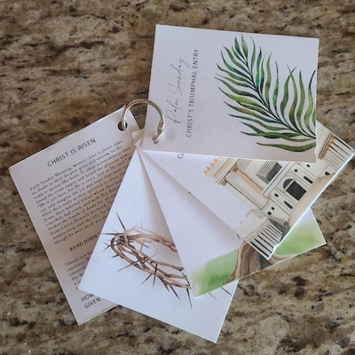 LDS Holy Week Study Cards Printable Easter Story LDS Easter Advent ...