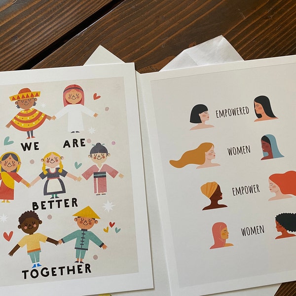Children of the World Poster, Nursery Art With Message, Better Together ...