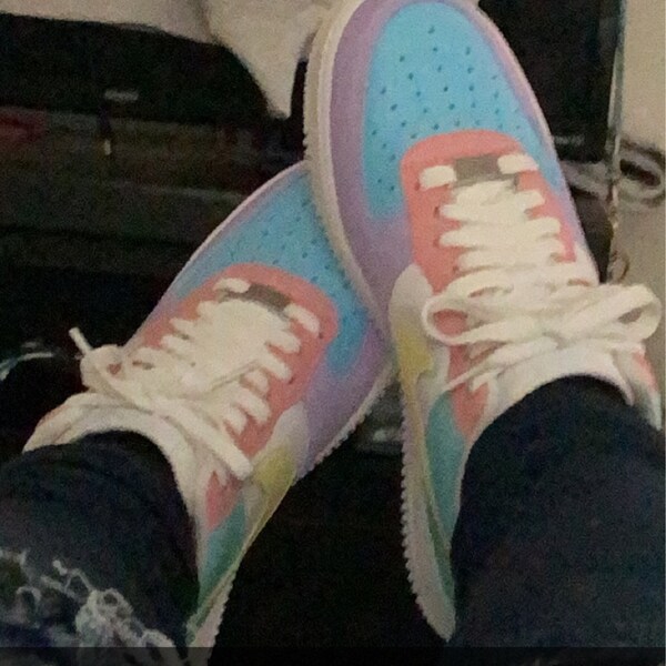custom air force ones pastel