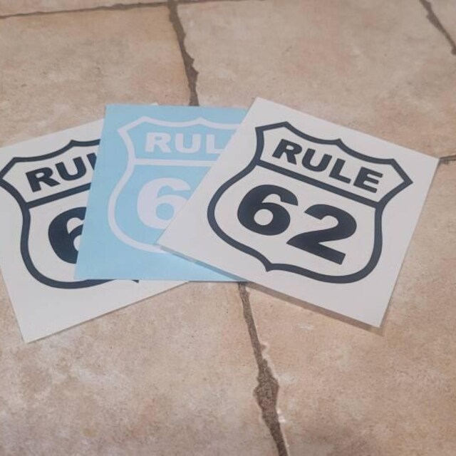 AA (alcoholics Anonymous) Rule 62 Car Truck Van Window or Bumper