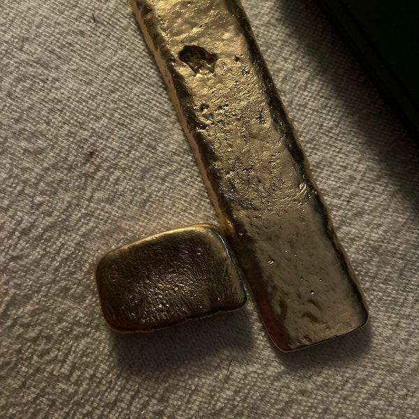 80 GRAMS Gold Recovery Gold Bar Melted Drop Scrap Plated Pins CPU ...