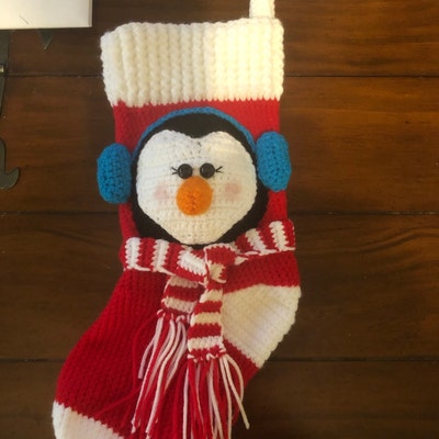 PDF Pattern: Penguin Stocking crochet Pattern Only Not Actual Item - Etsy