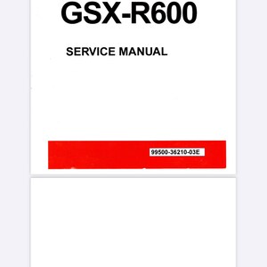 2011-23 Suzuki Gsxr 600/750 Shop/service Manuel - Etsy