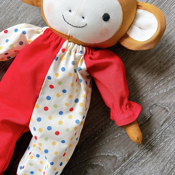 Monkey Toy Pattern Monkey Sewing Pattern PDF - Make a Monkey Toy / Stuffed Animal Toy ...