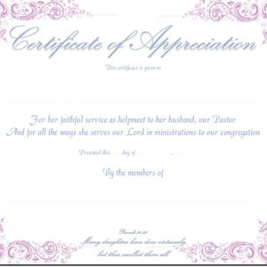 Christian Certificate of Appreciation- Sunday School Teacher ...