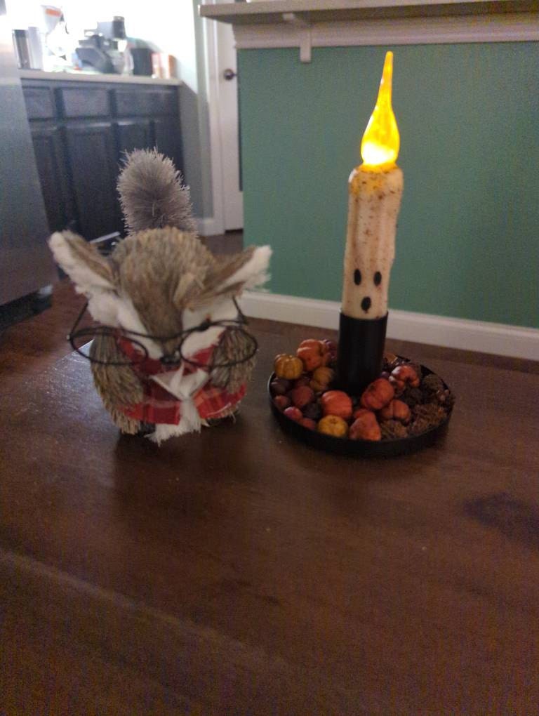 Halloween Candle, Battery Operated Candle, Halloween Taper Candle, Timer Candle, Jack O'Lantern Candle, Ghost Candle, Candy Corn Candle