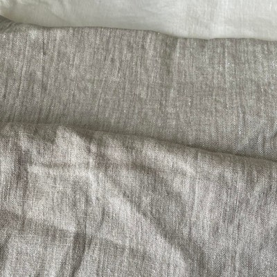 Natural Stonewashed Linen Flax Heavy Medium Weight Natural Fabric by ...