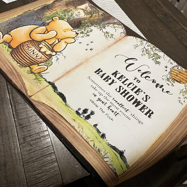 DIGITAL Classic Winnie the Pooh Welcome Sign - Baby Shower
