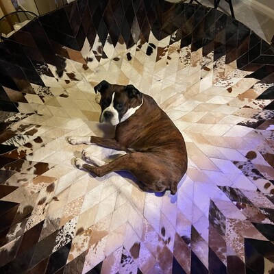 Natural Cowhide Patchwork Rug Handmade Cowhide Carpet Home Décor Cow ...