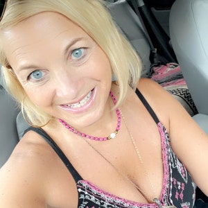 Orange Carabiner Necklace Chunky Paperclip Choker Necklace Etsy