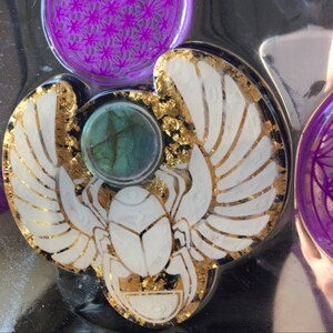 Flexible Soap Resin Mold Egyptian Scarab Sun God Khepri Orgone Orgonite Mould