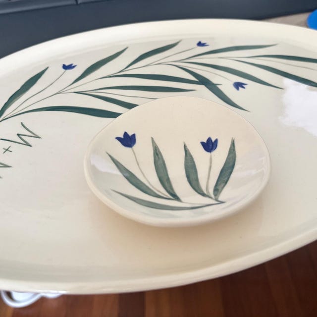 Ceramic personalized dinner plate