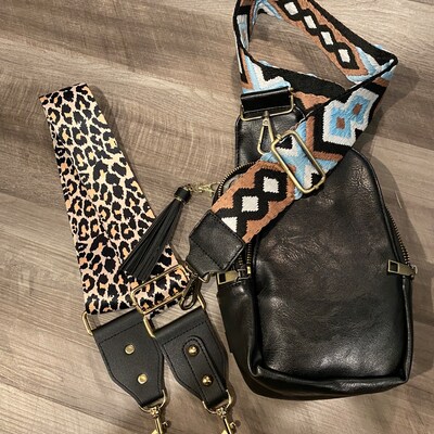 Peacocktion Vegan Leather Shoulder Bag - Small Crossbody Purse For Women