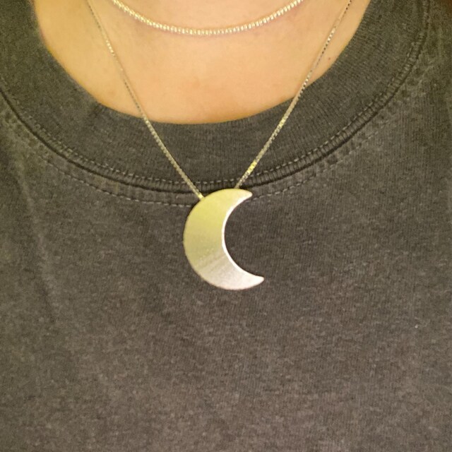 Sterling Silver Stevie Nicks Necklace Crescent Moon Stevie Nicks