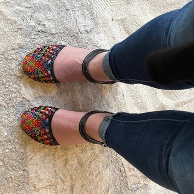 mexican woven leather sandals