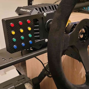 Button Box Sim Racing for Fanatec CSL DD Wheel Base 12 Features No Software  Necessary 20x12x6 Cm 