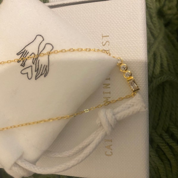 Initial Morse Code Necklace by Caitlyn Minimalist • Custom Diamond ...