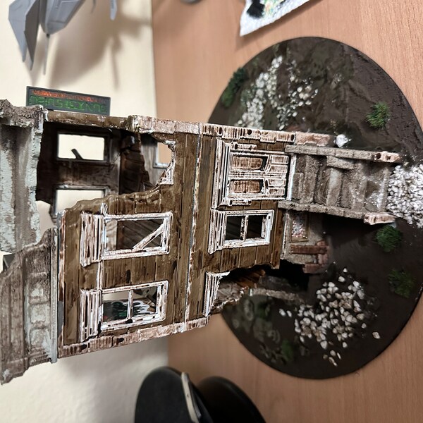 28mm Modern Warfare Shop/House Apartment Block – 1, 2, Or 3 Storey – Wargaming Terrain