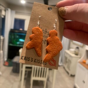 dino nugget earrings