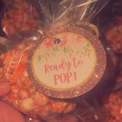 Ready to Pop Floral Labels Printable, Ready to Pop Favor Toppers ...