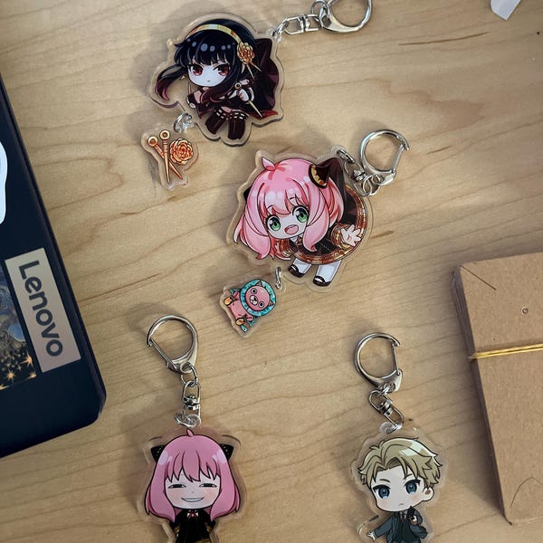 Random Keychain Acrylic Keychain Blind Bag| Anime Keychain|kawaii Animals Keychain ...