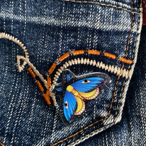 Pride Insects Pride Moth Pin (sexualities) | Acrylic Pin | Moth Pins | Insect Art ...