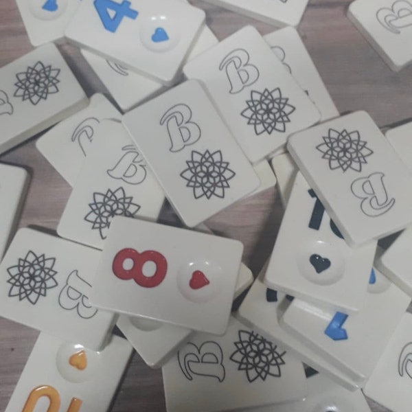 VIP Custom Rummikub Set - 4 Players Straight Rummikub Set - Custom Gift ...