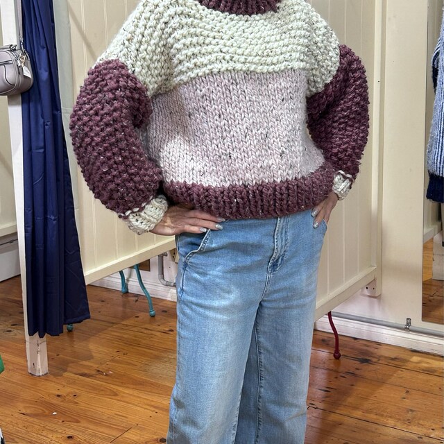 Chunky Knitting Pattern - Six Stitch Sweater - Etsy