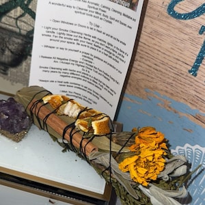 Autumn Harvest Smoke Cleansing Bundle: Cedar, Sage, Marigold