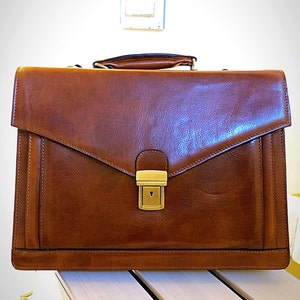 Leather Briefcase,brown Leather Briefcase, Mens Leather Briefcase ...