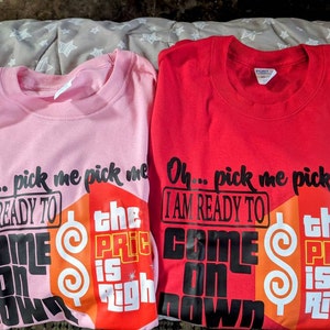 The Price is Right T-shirt-come on Down-pick Me-pick Me - Etsy