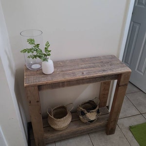 Small Natural Entry Console - Etsy
