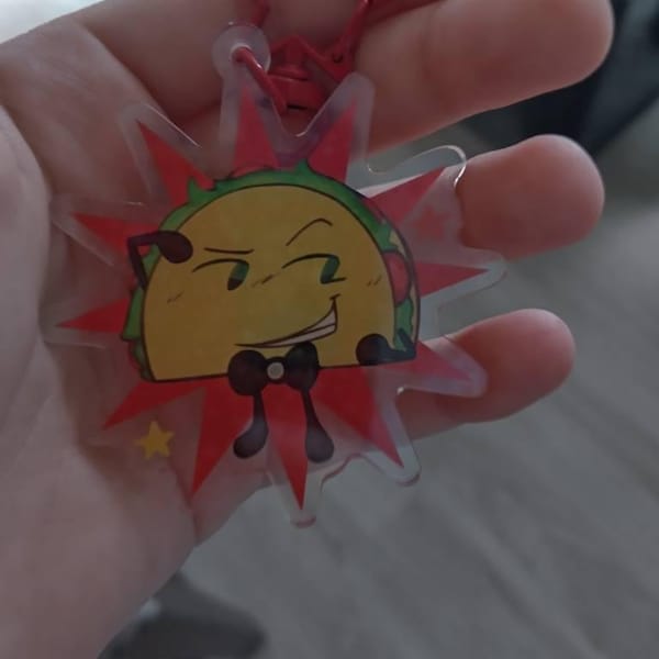 Inanimate Keychains Taco Inanimate Insanity - Acrylic Keychain / Charm - Object Shows - Etsy
