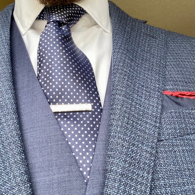Navy Tie Mens Blue With Gold Stripe Silk Necktie - Etsy