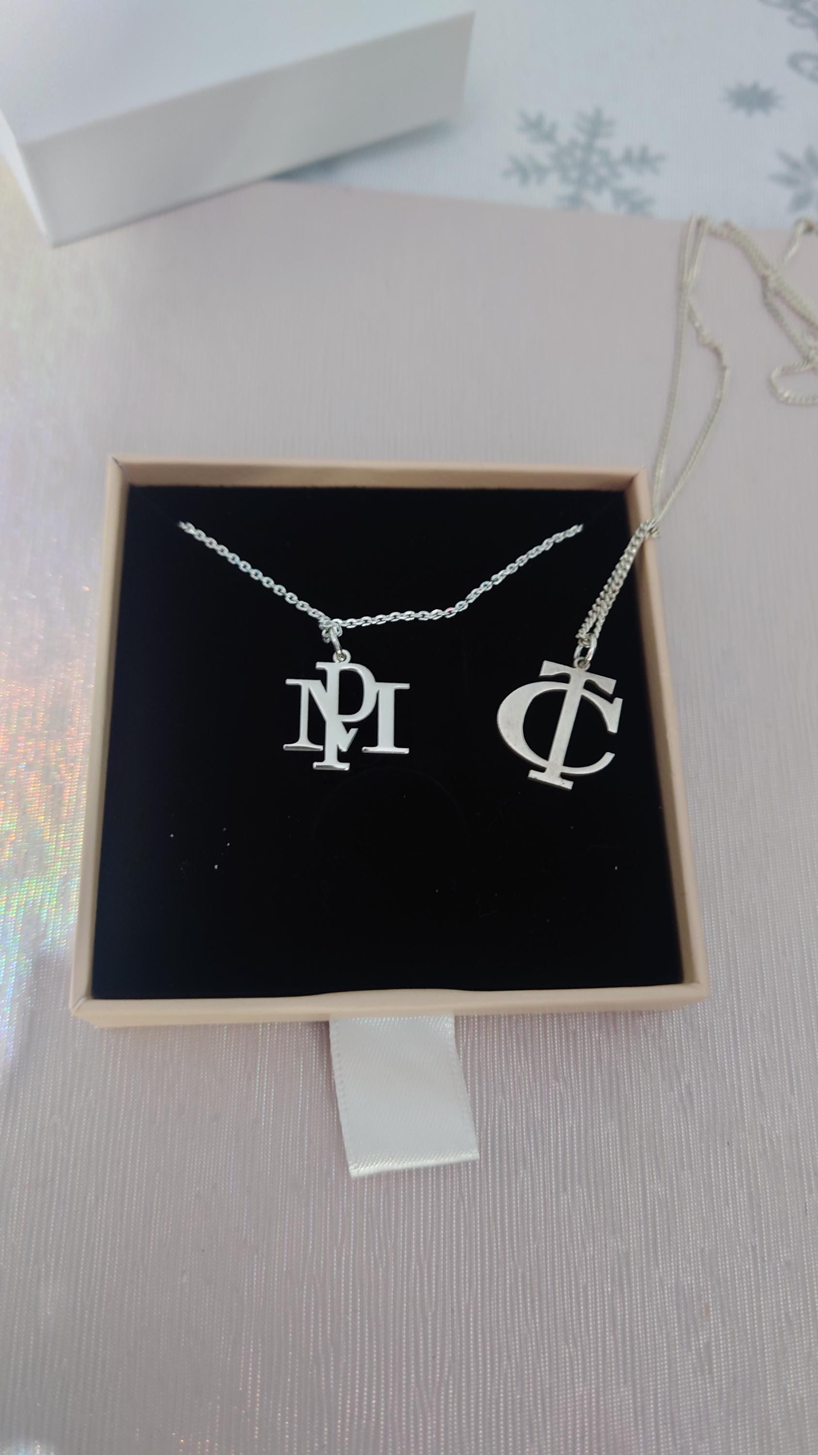 Personalized Initial Couple Pendant, Name Necklace Monogram, Custom Jewellery, Gift Women Men Gift for Wedding, Birthday Gift for Her
