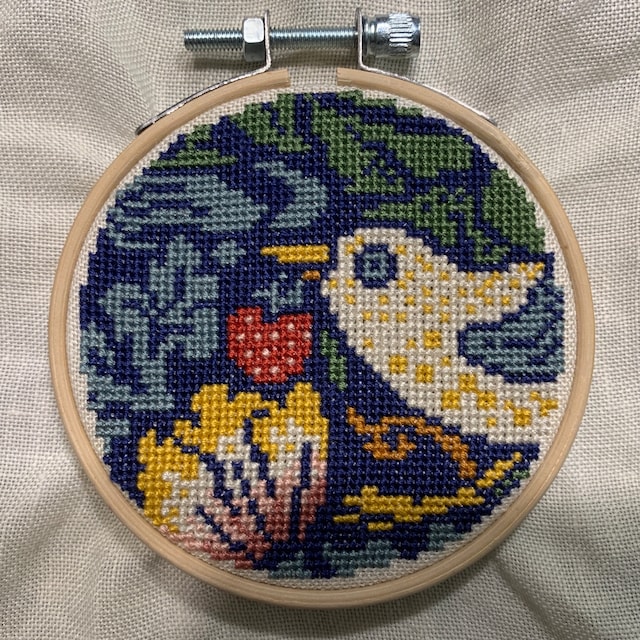 William Morris Strawberry Thief Cross Stitch Pattern: Arts