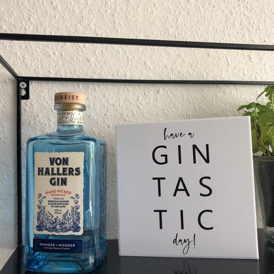 Gin Spruch Holzbild für die Bar oder Partykeller 15x15 zum Etsy.de