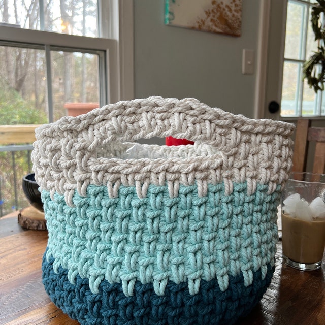 Scrap Yarn Storage Basket – Crochet