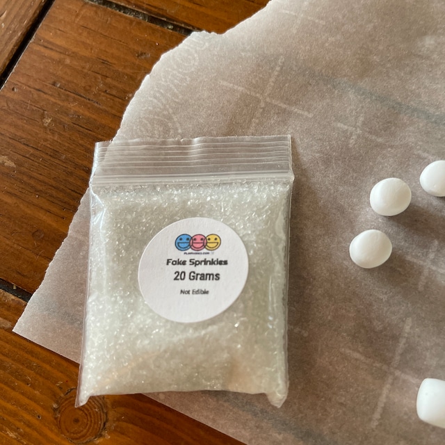 20/100g Fake Sugar or Salt Fake Food Plastic Sprinkles PLAYCODE3