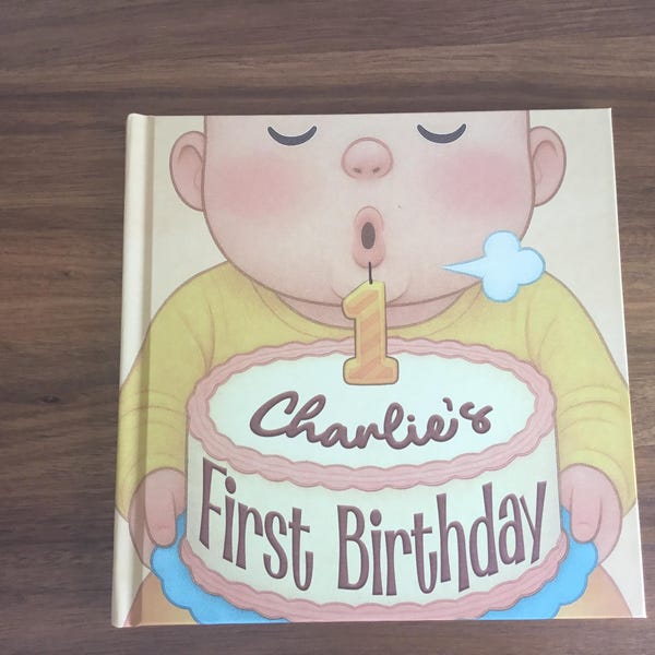 Personalized First 1st Birthday Baby Book 1yearold Storybook Gift