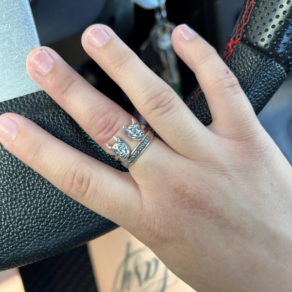 Demons Ring// Sterling Silver// Handmade Solid S925//unique Punk Gothic ...