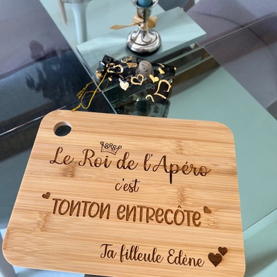 Planche à découper personnalisée avec poignée, planche à découper