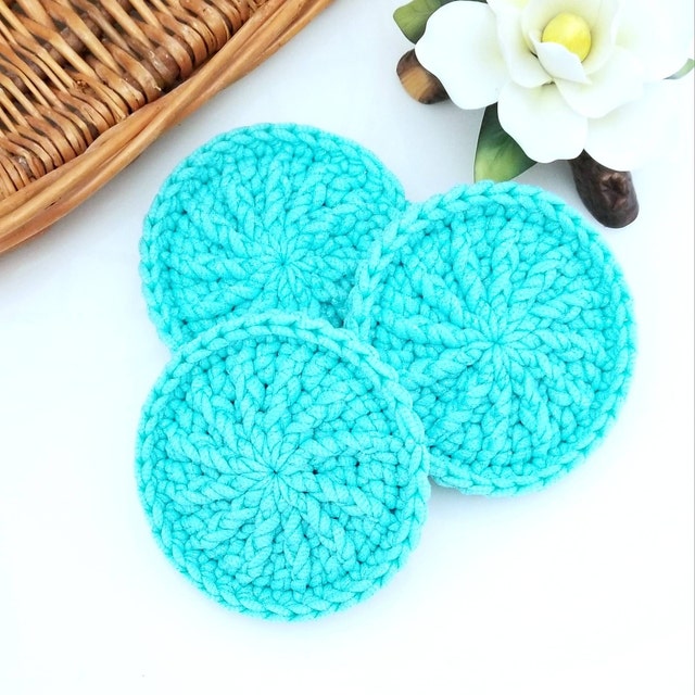 Sunburst Dish Scrubby Crochet Pattern, Kitchen Scrubbies, Pan