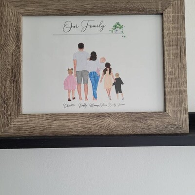 My Family Our Family A4 A3 Print Family Gift Gifts - Etsy UK