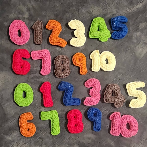Crochet Numbers Pattern | Soft Plush Numbers | Crochet Math Signs ...