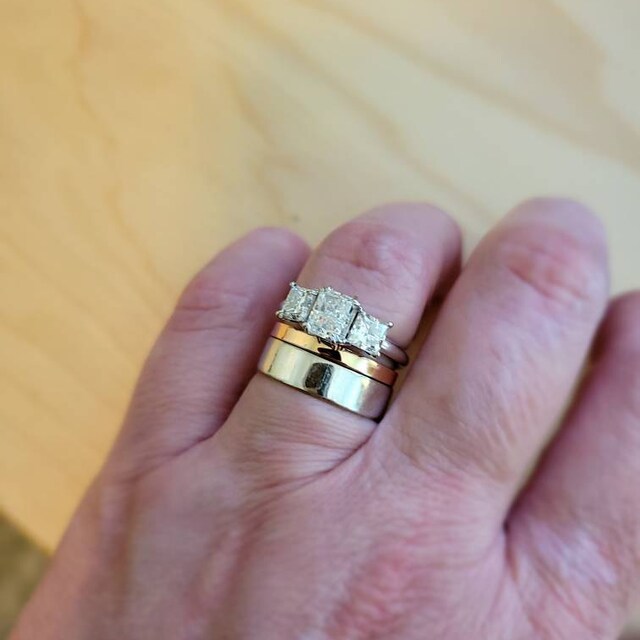 14 K. Solid Gold Traditional 2 Mm. Band or Stacking Ring