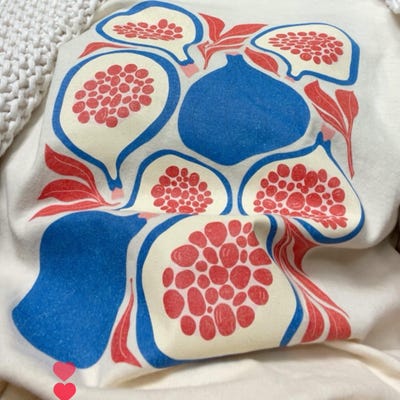 Vine Life Lemon Clover Canvas Tote Bag